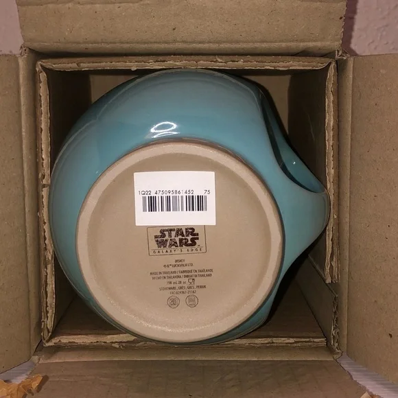 Star Wars Galaxy's Edge Life Day Orb Mug Wookiee Celebration Blue Coffee Cup - Picture 13 of 13